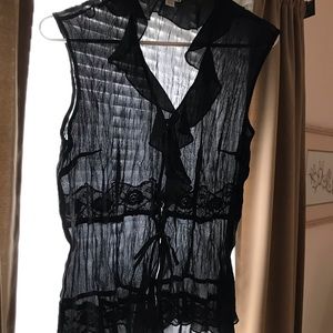 Sheer Black Women’s top. Medium